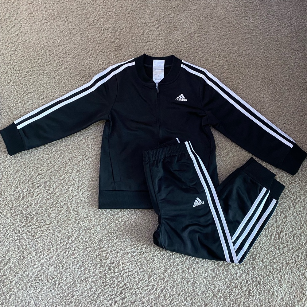 Adidas Black and White Athletic Set